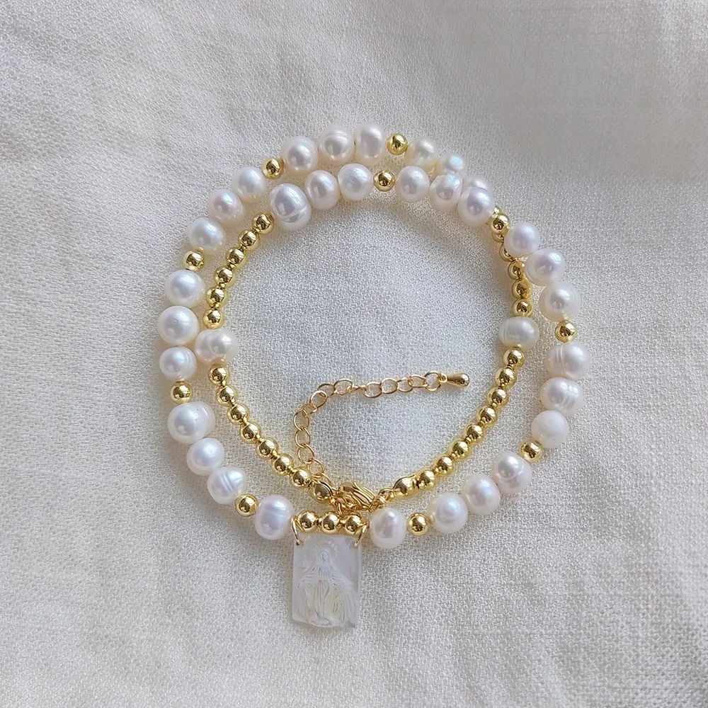 KKBEAD Boho Колье-чокер С Пресноводным Жемчугом Женские Модные Украшения Браслетом Из