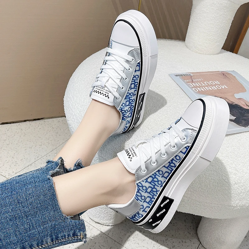 

Canvas shoes women's summer new casual thick-soled white shoes women's casual all-match sports sneakers women's single shoes