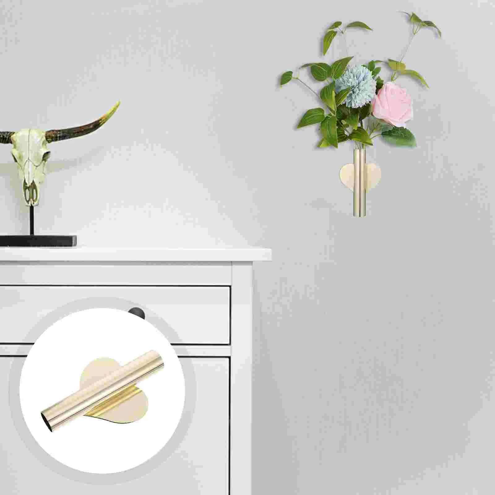 

Wall Flower Tube Vase Mounted Mini Pot Pendant Wall-mounted Flowerpot Holder