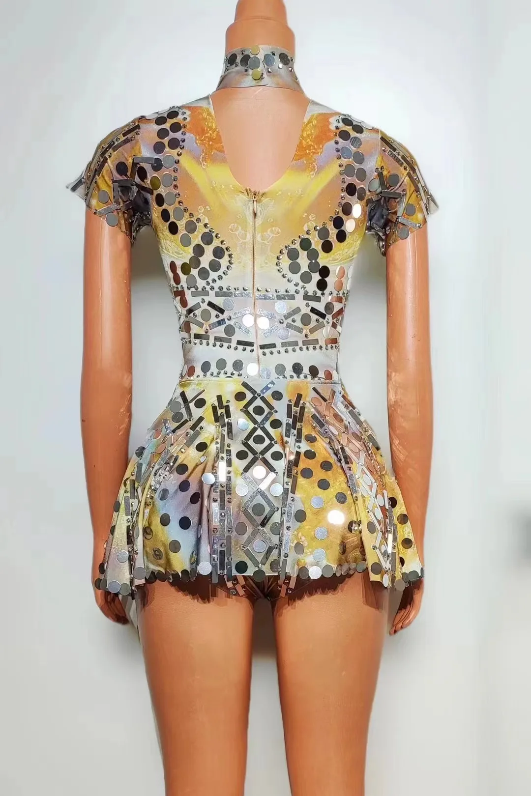 Соблазнительная юбка с блестками для верховой езды танцевальная команда DSDJ Singer