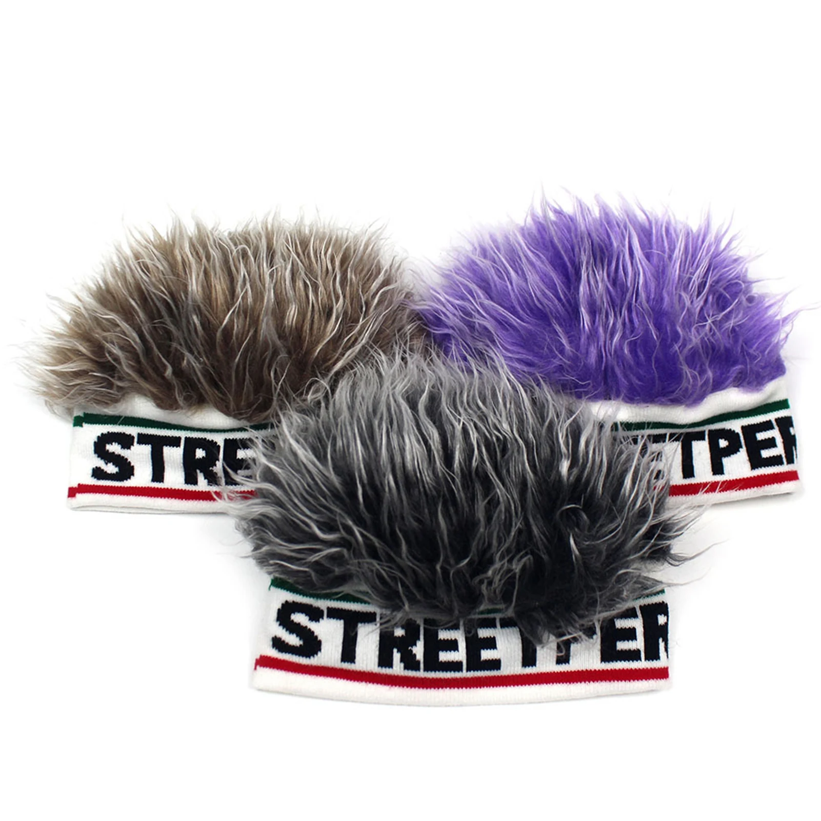 

Trendy Headband with Hair High Quality Acrylic Fiber Material Hat for Birthday Gift New Year's Gift