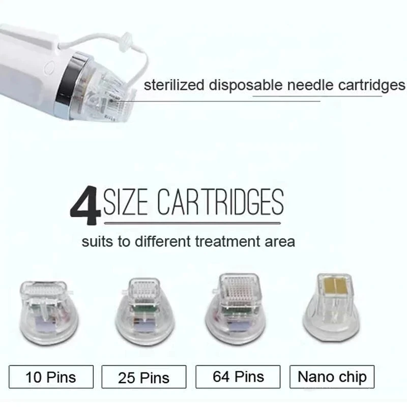 Enlarge Disposable Consumable Cartridge Needles Tattoo Beauty Fractional Rf Gold 10pin 25pin 64pin And Nano Microneedle Tips For Micro N