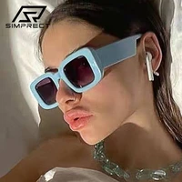simprect rectangle sunglasses women 2022 luxury brand designer square sun glasses fashion retro vintage uv400 shades for women