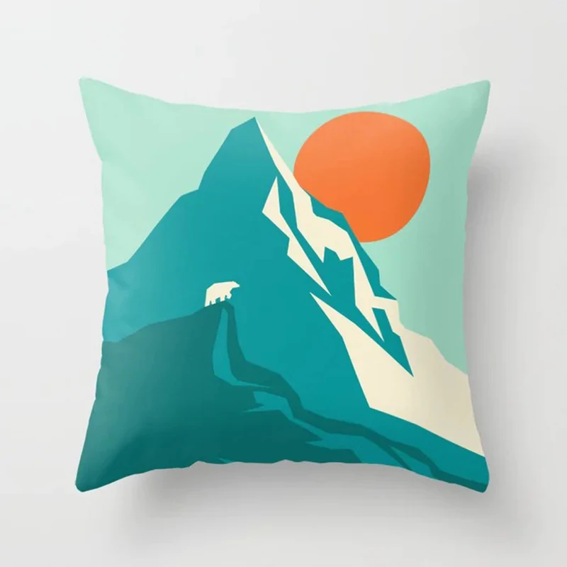

Nordic Style Cartoon Geometric Pillowcase Modern Sofa Car Cushion Pillowcase Cover