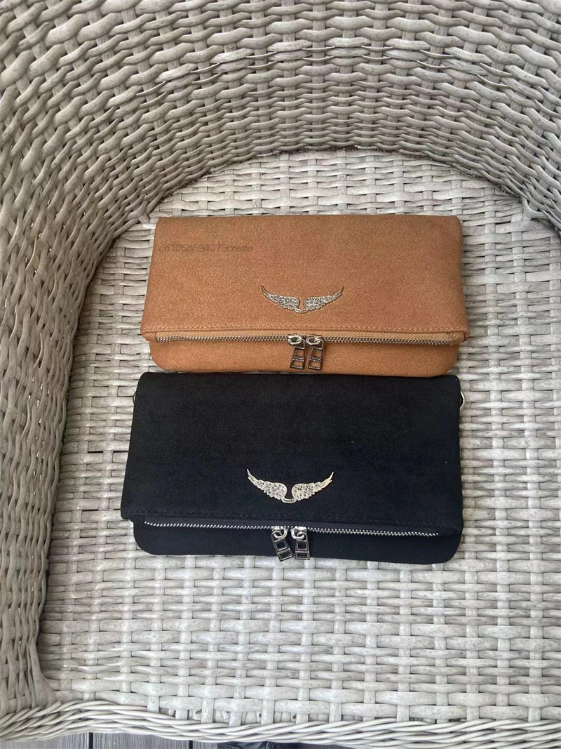 

2023 Zadig Bag Brand Designer Women Wings Classic Black Shoulder Bags Vintage Rocky Studded Crossbody Party Rock
