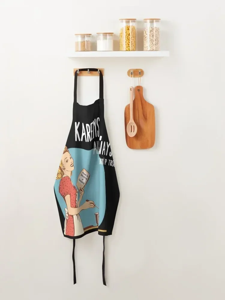 Карас Всегда не проблема! (Черный)-Мем Карен спокойствие Симер Дун сегодня Фартук