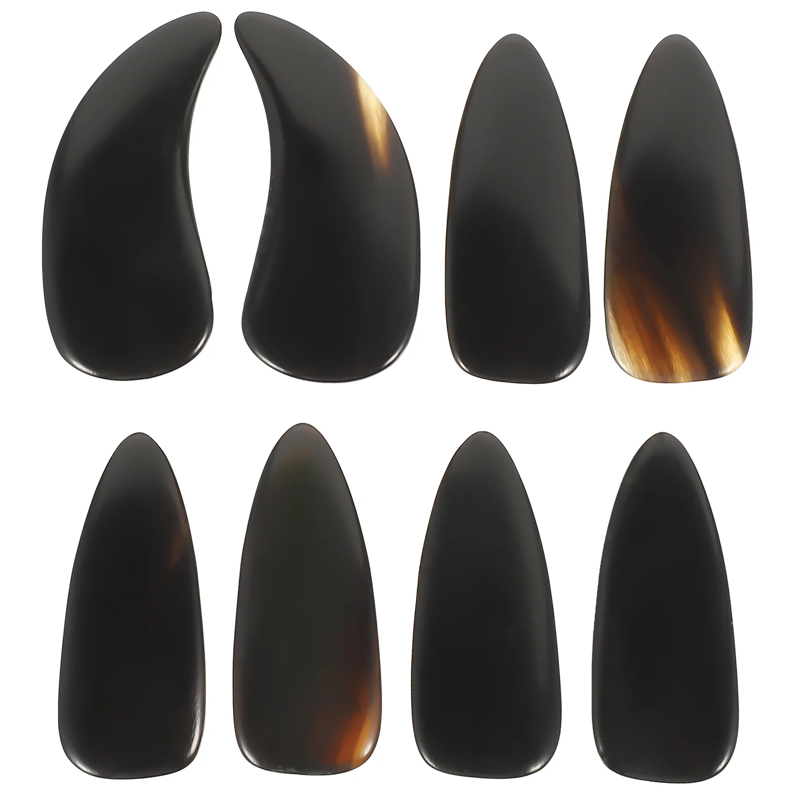 8 Pcs Guzheng Parts Guzheng Finger Pick Guitar Pick Punch Picks Ukulele Ox Horn Picks Thumb Picks Ukulele Picks Guitar Picks