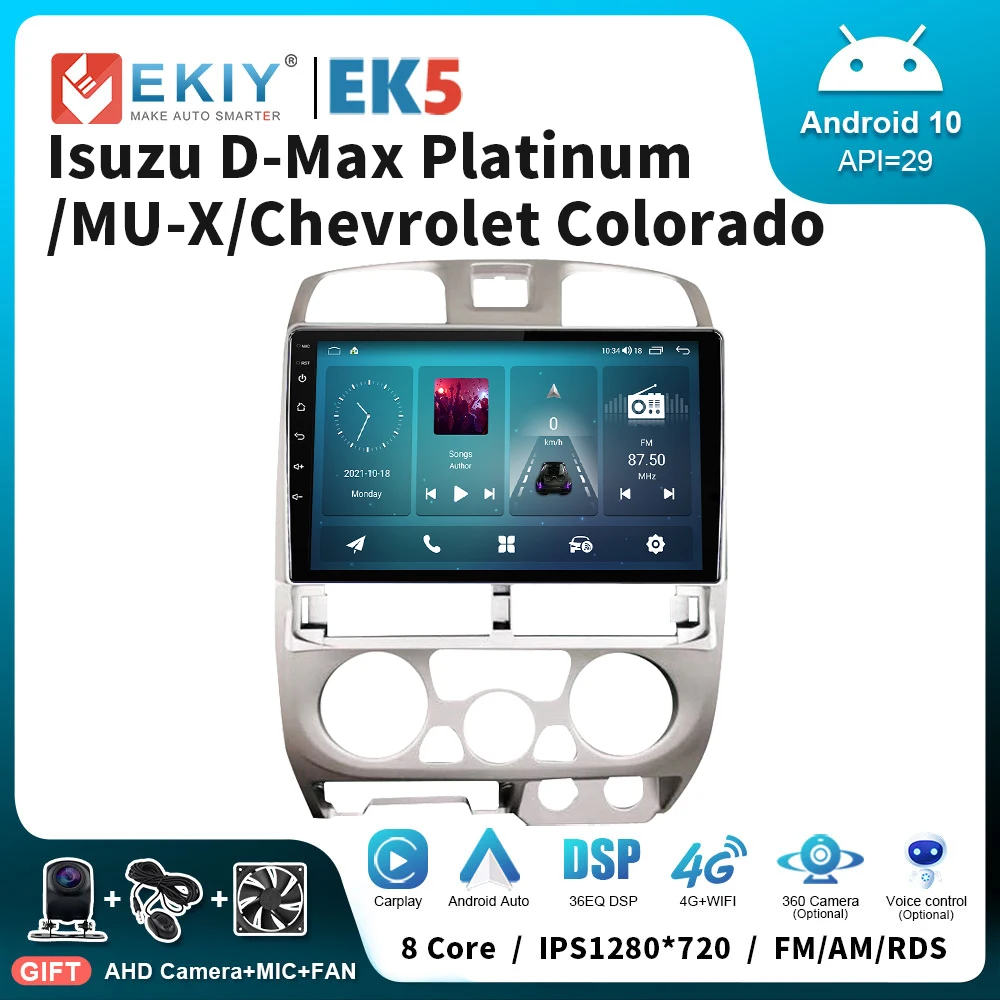 

EKIY EK5 For Isuzu D-Max Platinum/MU-X/Chevrolet Colorado Android Radio Multimedia Player Carplay Auto Stereo GPS DSP Head Unit