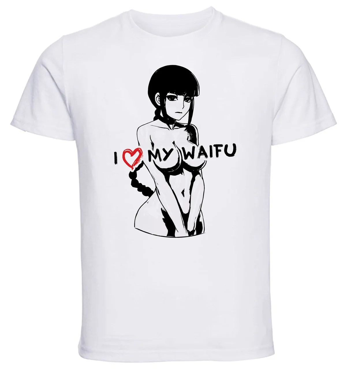 Футболка с белым и черным отбеливателем mu PE0370