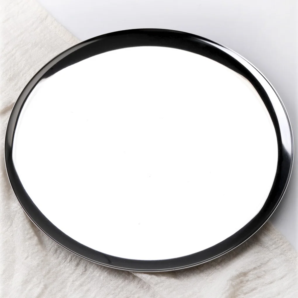 

Nordic Style Stainless Steel Dessert Dining Plate Nut Cake Dessert Storage Dish Mirror Polished Reusable Dresser Holder