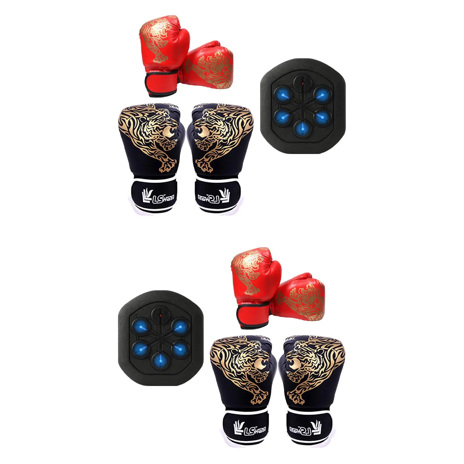 

Electronic Music Boxing Wall Target Boxing Trainer with Gloves Reaction Target Machine Training Equipment Wall Mounted Household