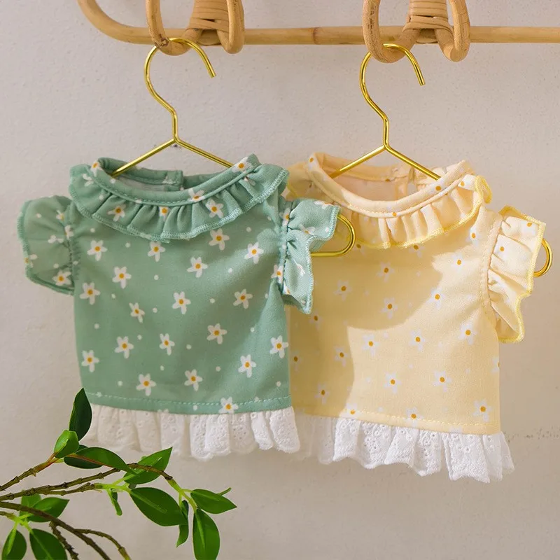 

Floral Vest Pet Dog Clothes Cat Flying Sleeve Lace T-shirt Clothing Dogs Thin Small Chihuahua Summer Green Breathable Girl Pug