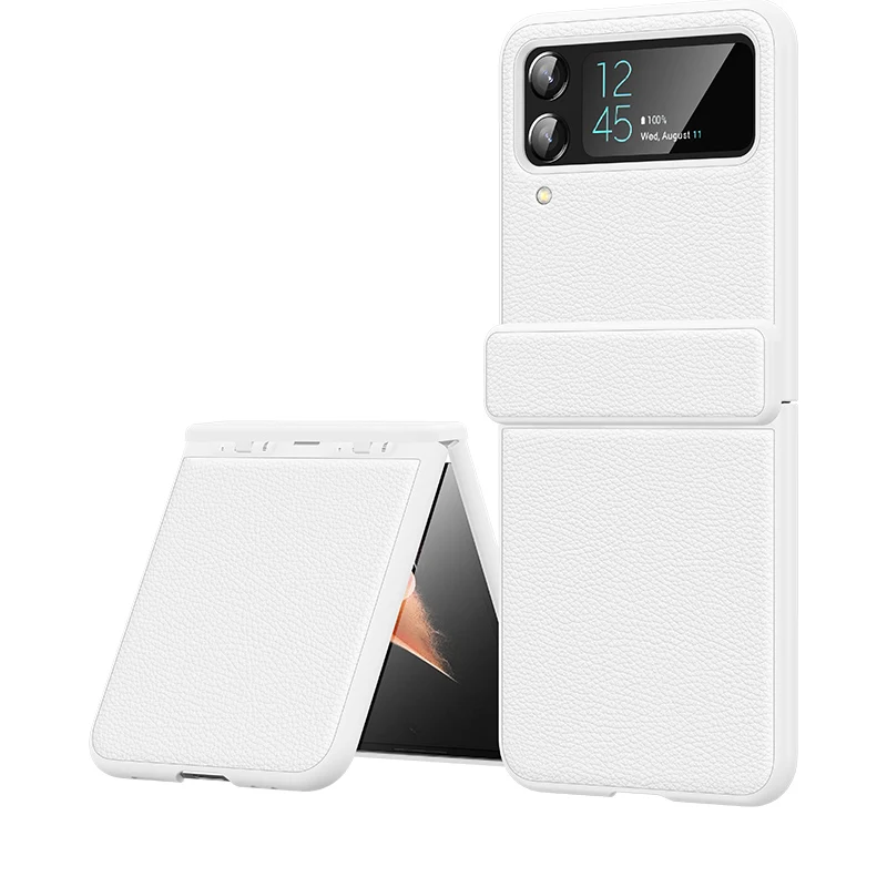 

Роскошный кожаный чехол-накладка Litchi для Samsung Galaxy Z Flip 3 Flip3
