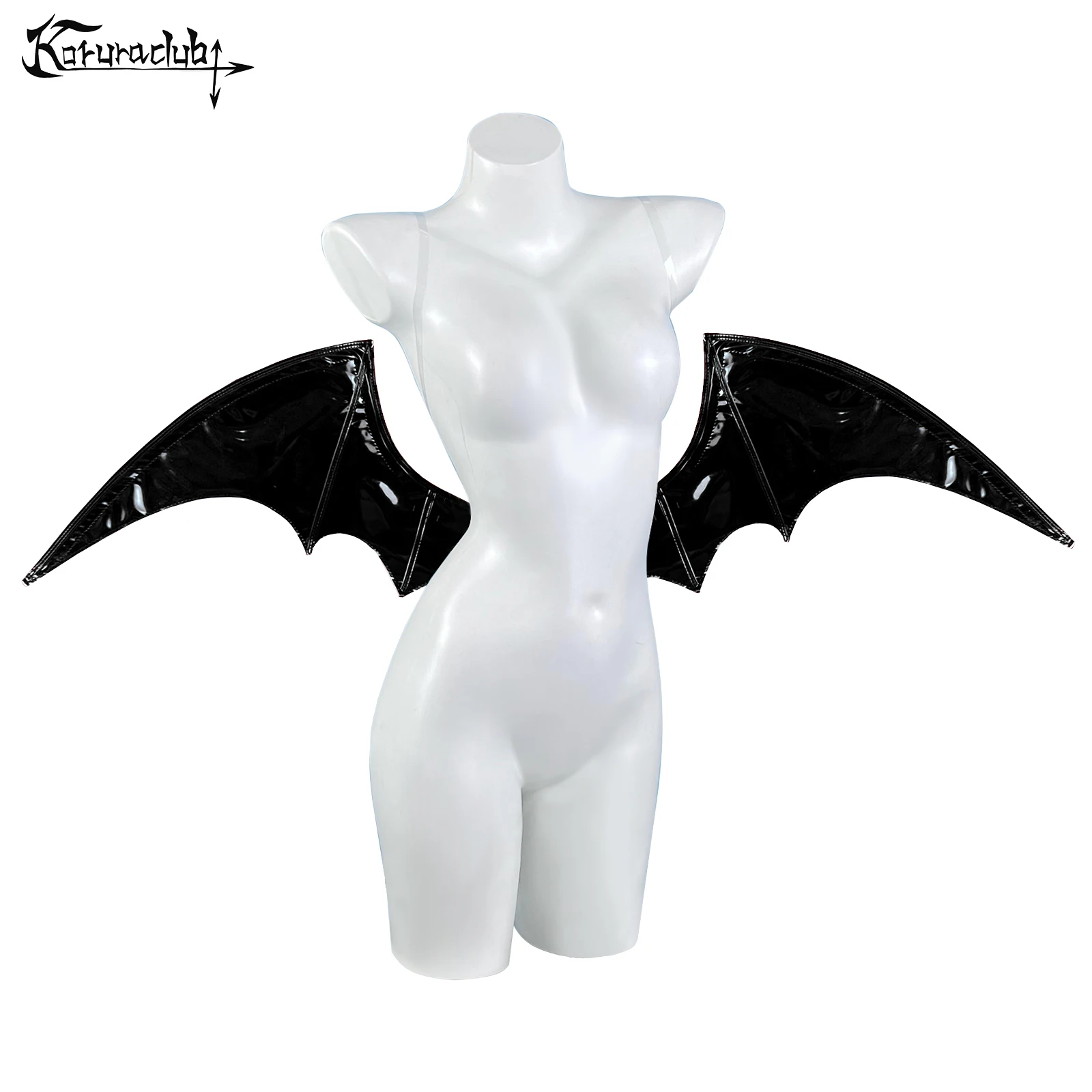 Фото KORURACLUB Фиолетовый и черныйSuccubus Хэллоуин реквизит для косплея полиуретан маленькие крылья летучей мыши дьявола №1