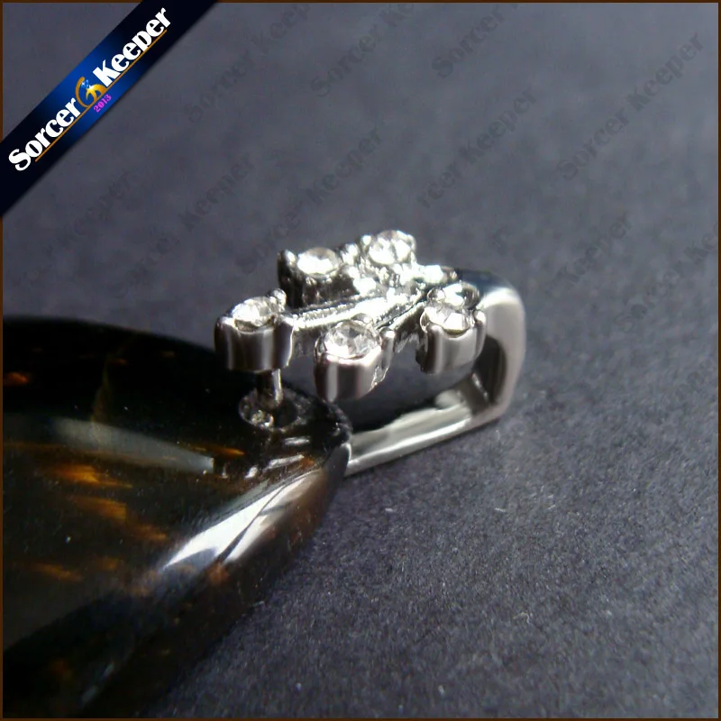 Зажим для подвески из агата 5 шт./лот циркон