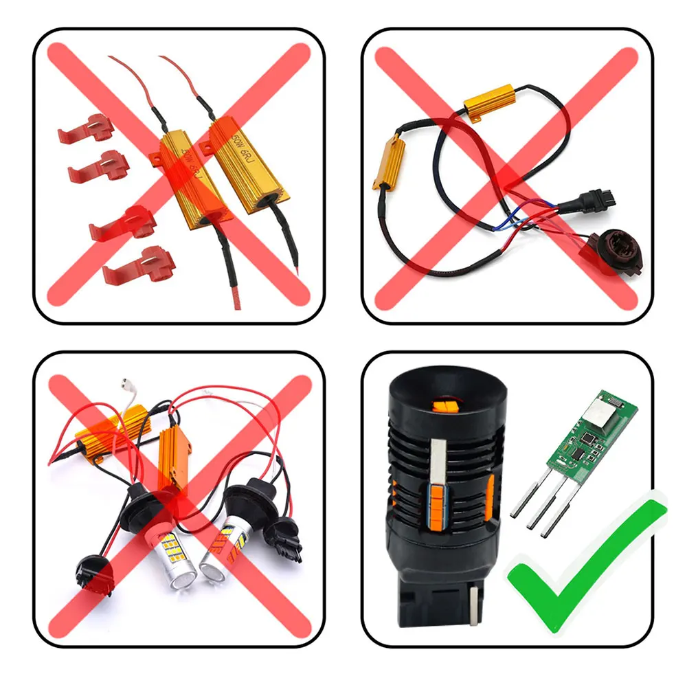 2 шт. лампы для указателя света T20 7440 W21W WY21W