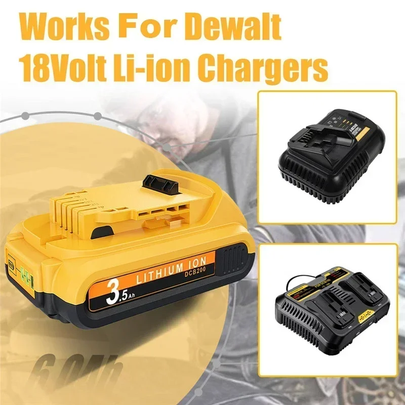 Литий-ионный аккумулятор 20В 3500 мАч для Dewalt