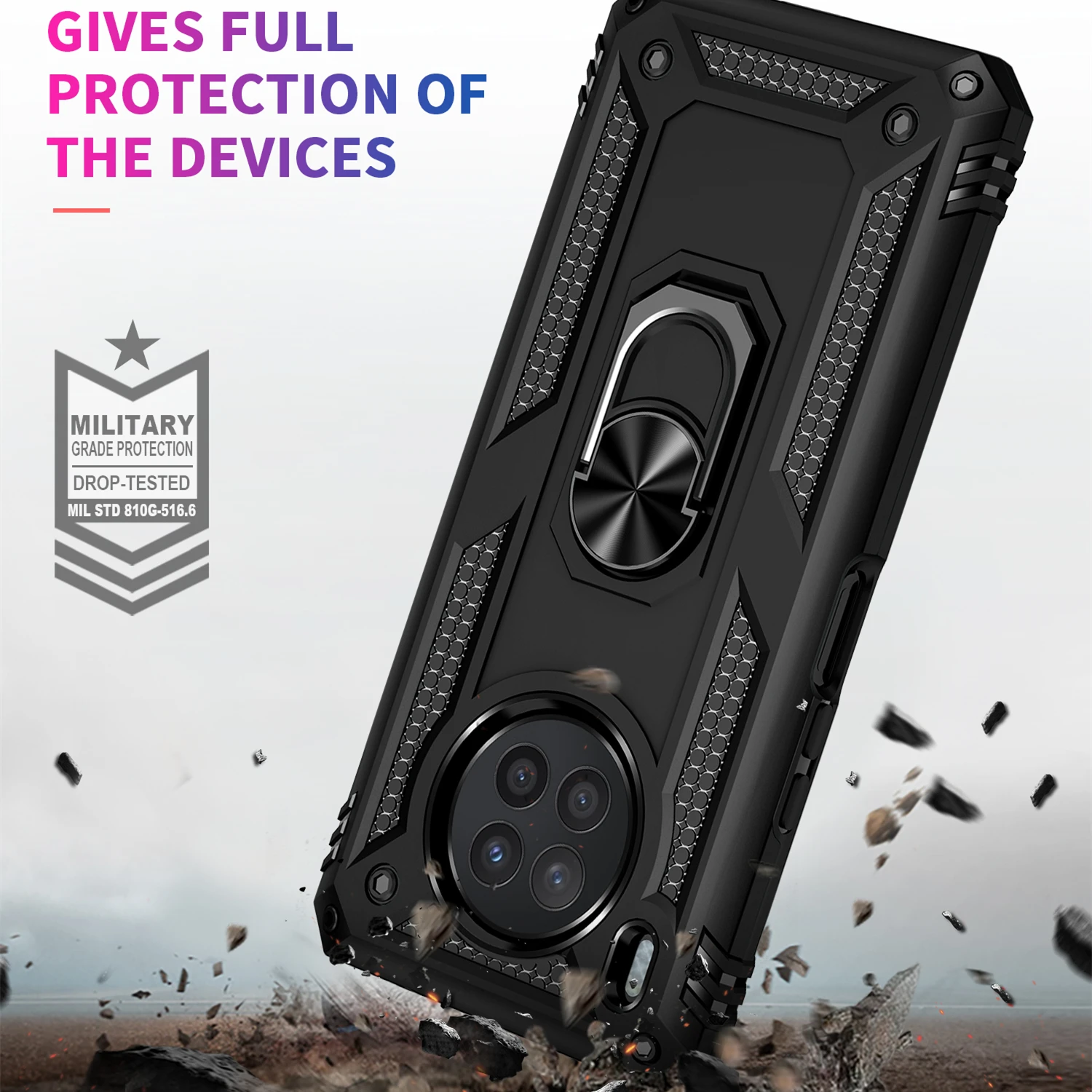 Metal Ring Kickstand Case for Huawei Honor 50 Lite Honor50 Nova 9 8i 8 Nova8i Mate 40 Pro P40 P30 Mate 30 Bag Cover Fundas images - 6
