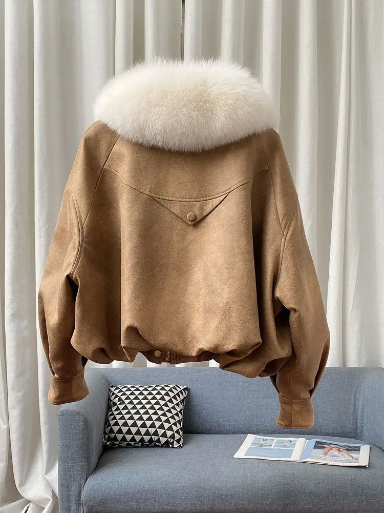 Высококачественное съемное зимнее пальто из искусственного меха женское с