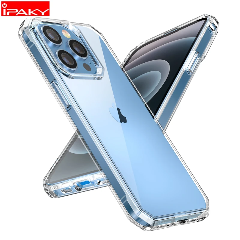 

IPAKY for iPhone 14 Case 14 Pro 14 Plus Anti-Yellowing Clear Transparent Heavy Duty Shockproof Cover for iPhone 14 Pro Max Case