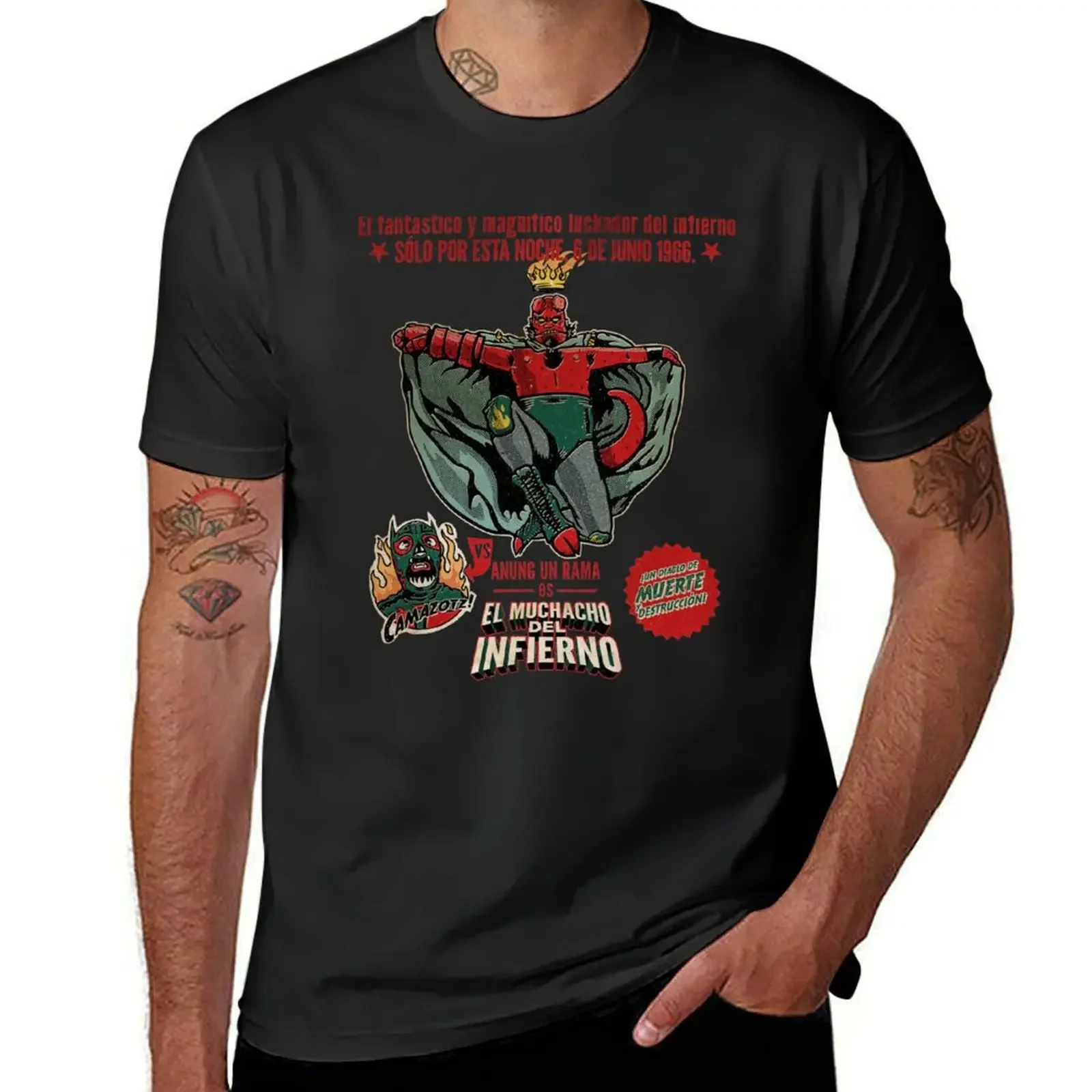 El Muchacho del Infierno - футболка COLLABORATION with Demonigote для мальчиков летний топ с животным