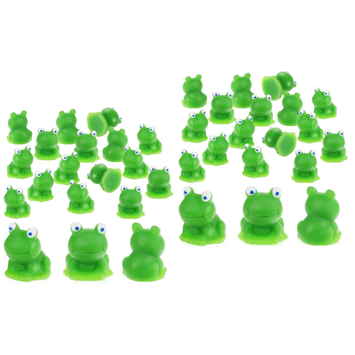 

40 Pcs Little Frog Small Frogs Statues Figurines Decors Resin Crafts Mini Miniature Landscape Animal