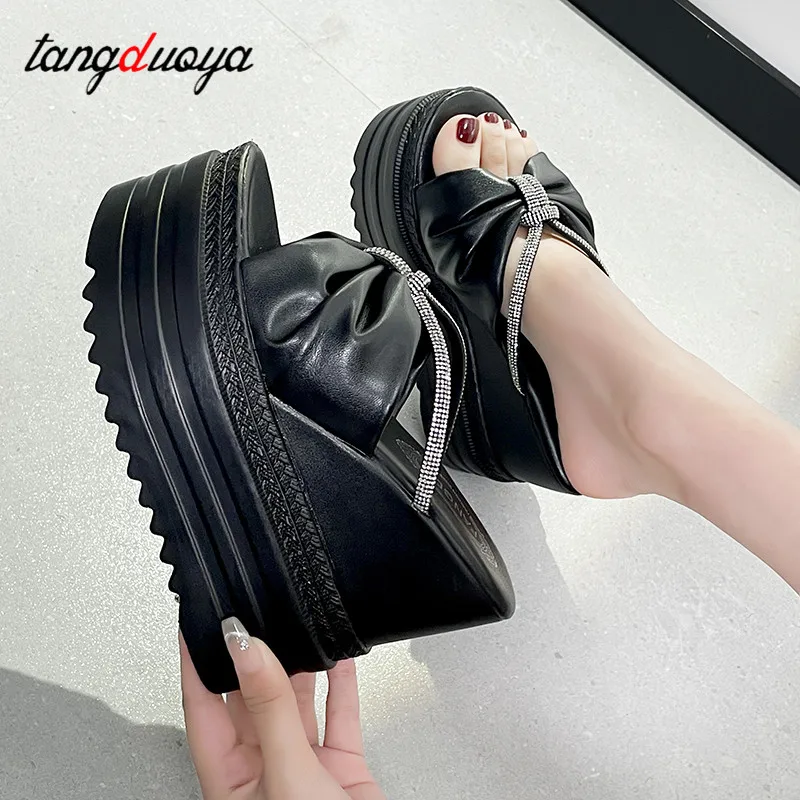 

Platform Heels Slippers Open Toe Wedges Slippers Woman High Heels Shoes 2023 Summer Classic casual sandals for women