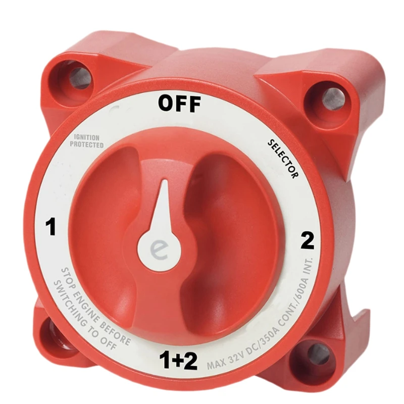 

4 положения, 32 В, 350 А, E-Series, водонепроницаемая Морская Лодка с защитой от зажигания, Двойная Батарея