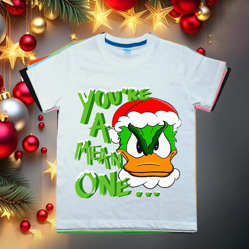 Детская хлопковая футболка с коротким рукавом