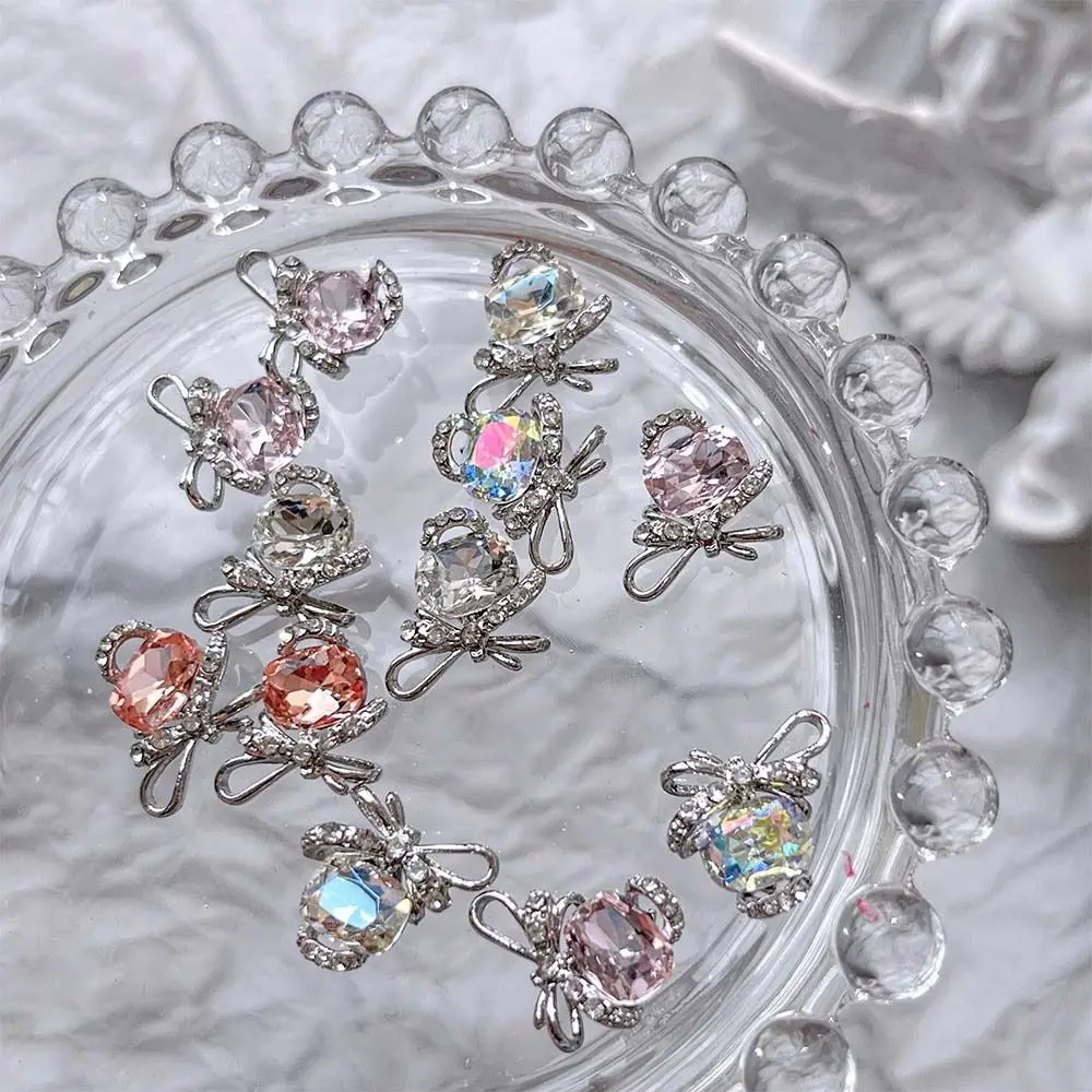 4 шт./компл. металлические сверла для дизайна ногтей украшения с бантом