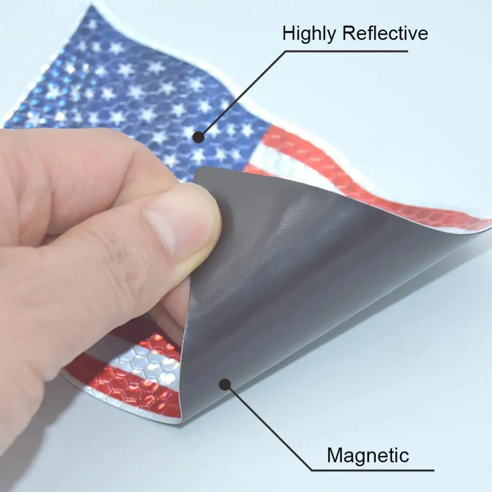 

Долговечная компактная виниловая наклейка с флагом США для холодильника