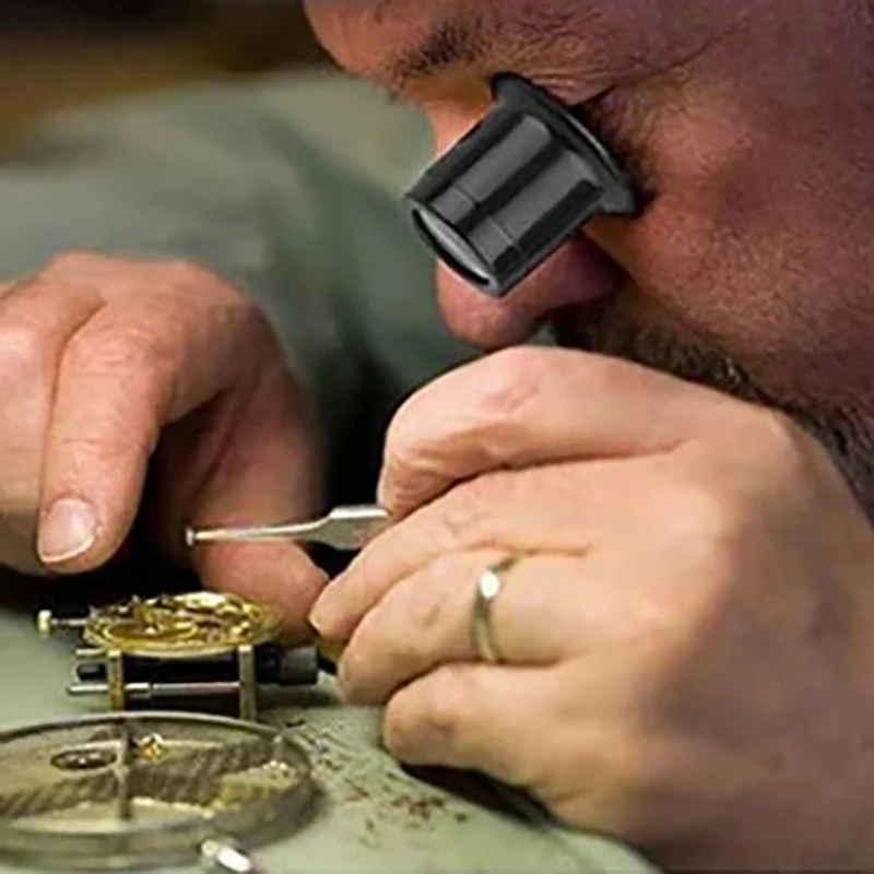 1/4 шт. 3x/5x/10x/15x/20x лупа для глаз лупы набор инструментов ремонта часов ювелирная