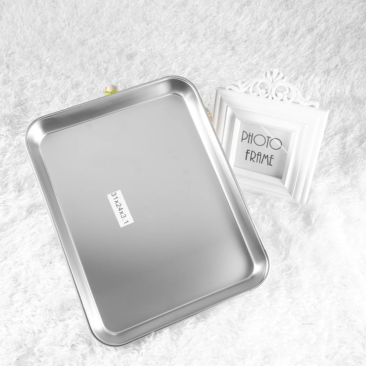 

Metal Tray Stainless Steel Rectangular Tray Flat Rectangular For Instrument Supplies Tool
