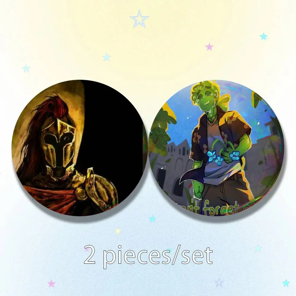 Фото S-Slimeknight D-D3rlord3 A-Avery 25мм 75мм 44мм 58мм 32мм Броши Значки Пинсы для аксессуаров №2