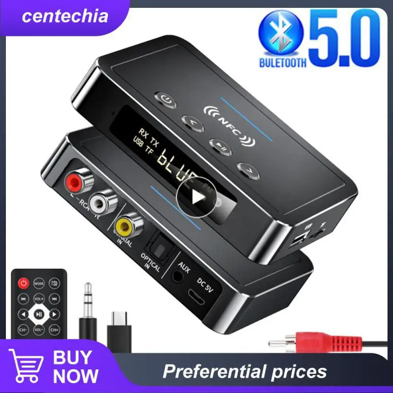 

10m Stereo Music Adapters Led Digital Display Multifunctional Nfc Adapter U Disk Rechargeable Consumer Electronics Fm