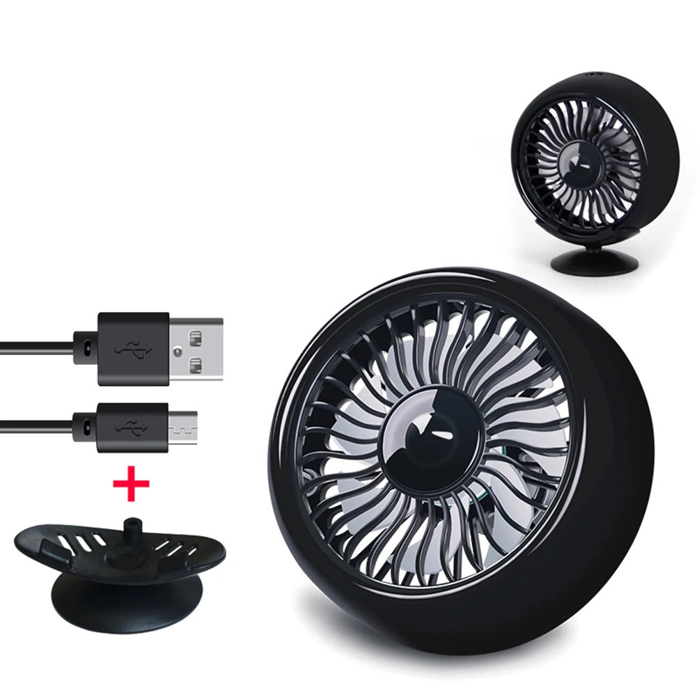 Автомобильный вентилятор с питанием от USB охлаждающий циркуляционный 3 скорости