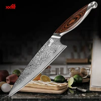 genuine damascus knife 67 layers damascus vg10 steel 8 inch chef slicing sashimi cleaver fish sushi kitchen knife cooking tools