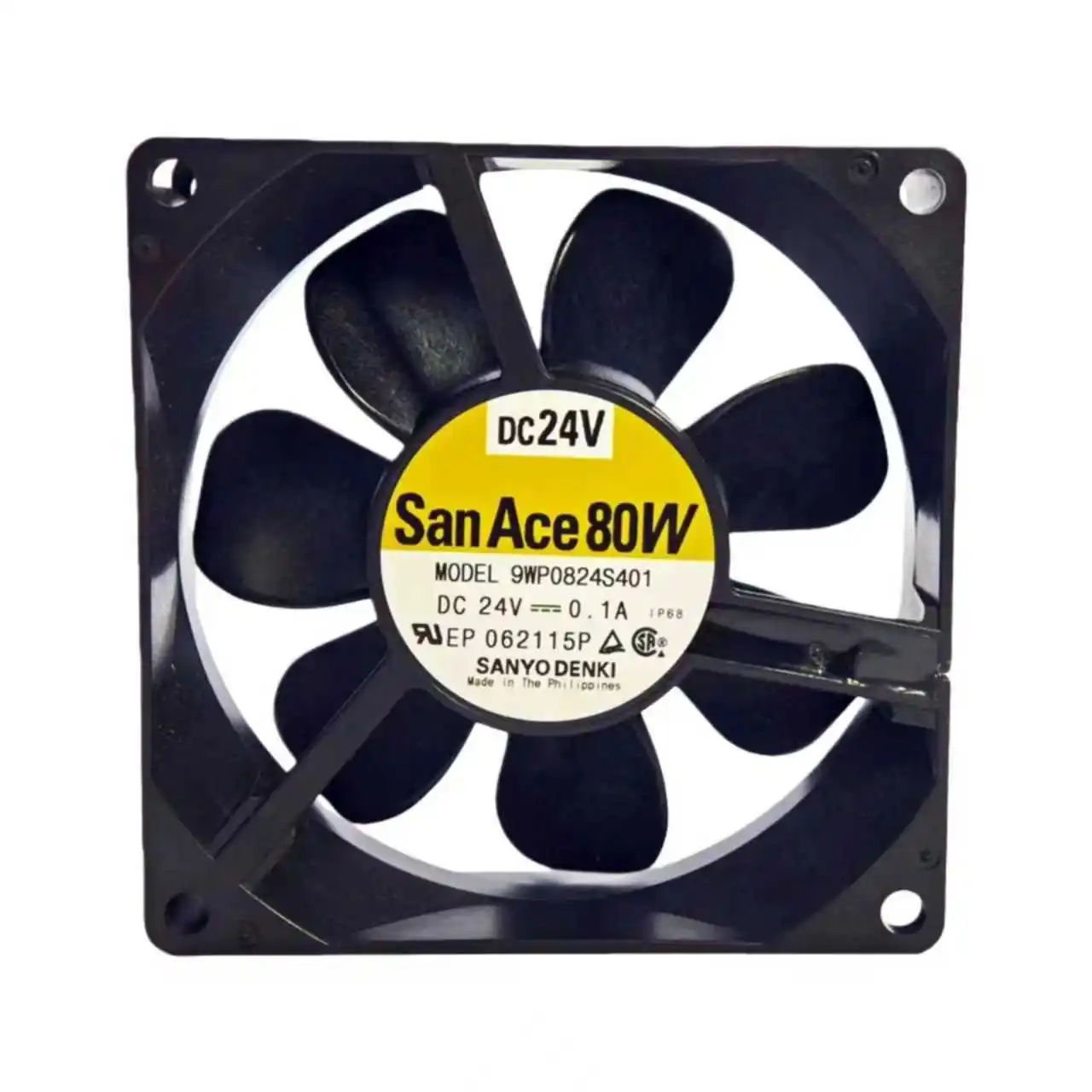 Фото Новый вентилятор охлаждения Sanyo 9WP0824S401 80x80x25 мм, DC24V, IP68, водонепроницаемый, 3400 об/мин, 42.4 CFM, 34 дБА, для наружного применения, промышленного оборудования №2