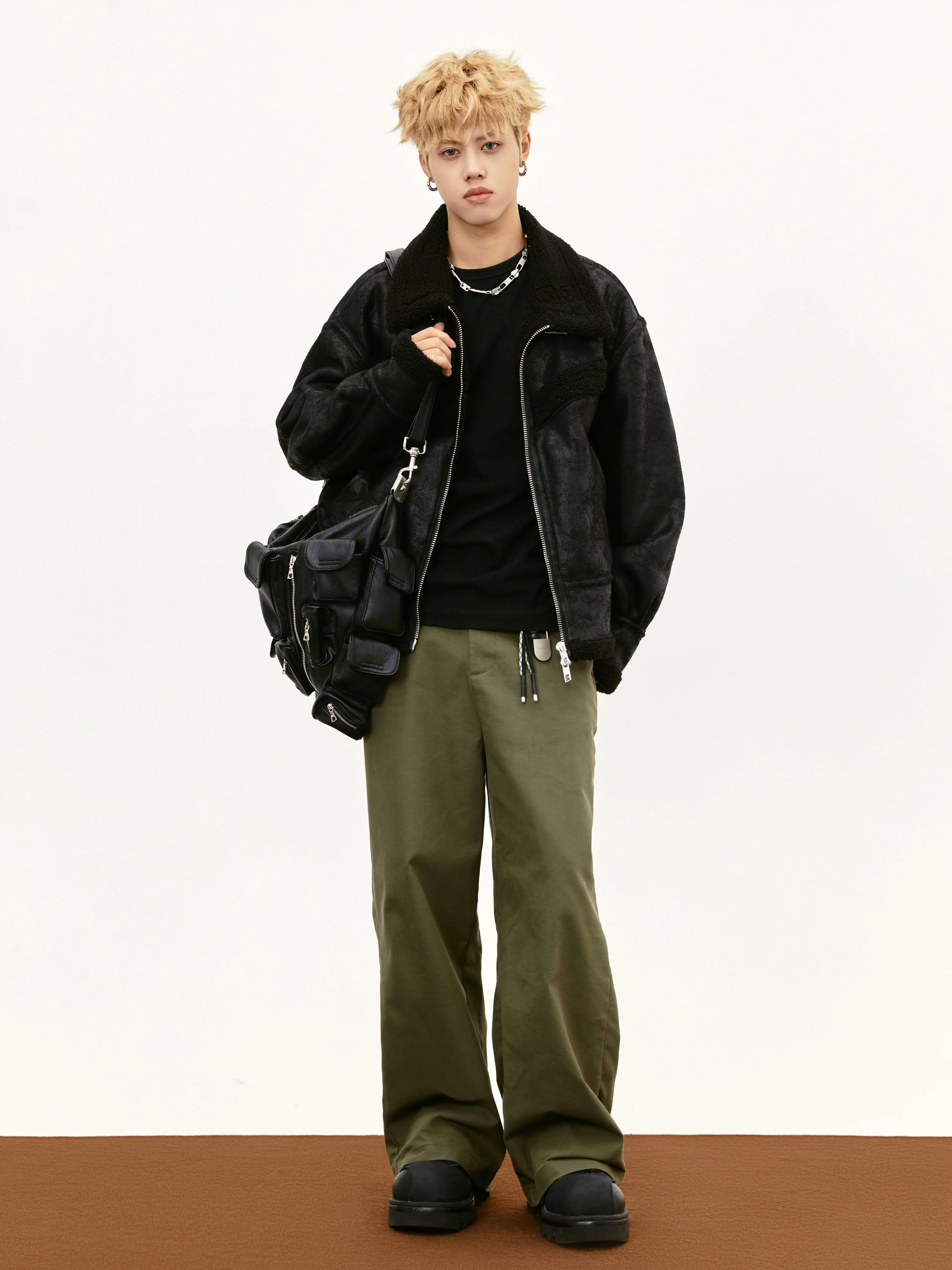 Винтажная меховая интегрированная флисовая куртка MADEEXTREME для мужчин зимнее