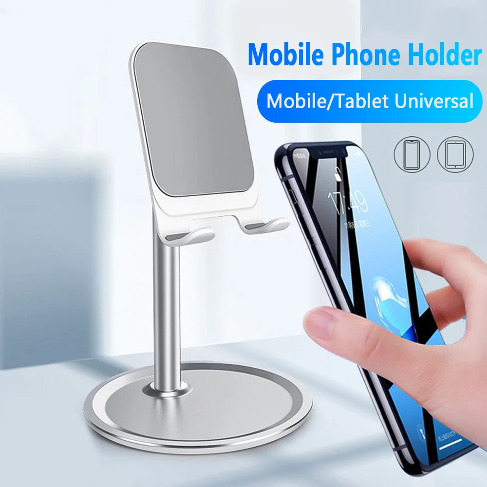 

RYRA Adjustable Cell Phone Desk Stand Holder Aluminum Desktop Portable Universal Desk Stand For All Mobile Smart Phone