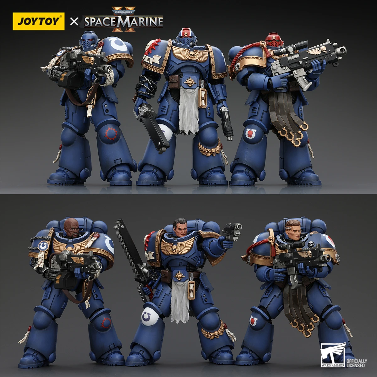 JOYTOY Warhammer 40K Фигурка Uitramarines Lieutenant Titus Gadriel Brother Chairon Joint Подвижная фигурка Модель