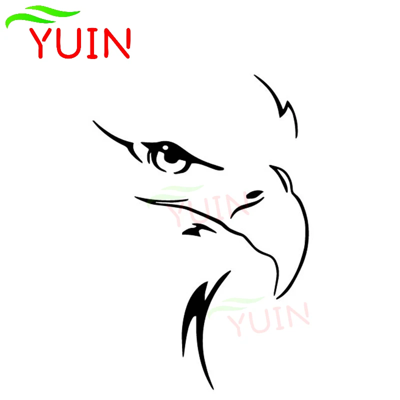 

YUIN Eagle Simple Pattern Car Decals Fashion Decoration Personalized PVC Waterproof Sunscreen Decals Can Be Customized Color