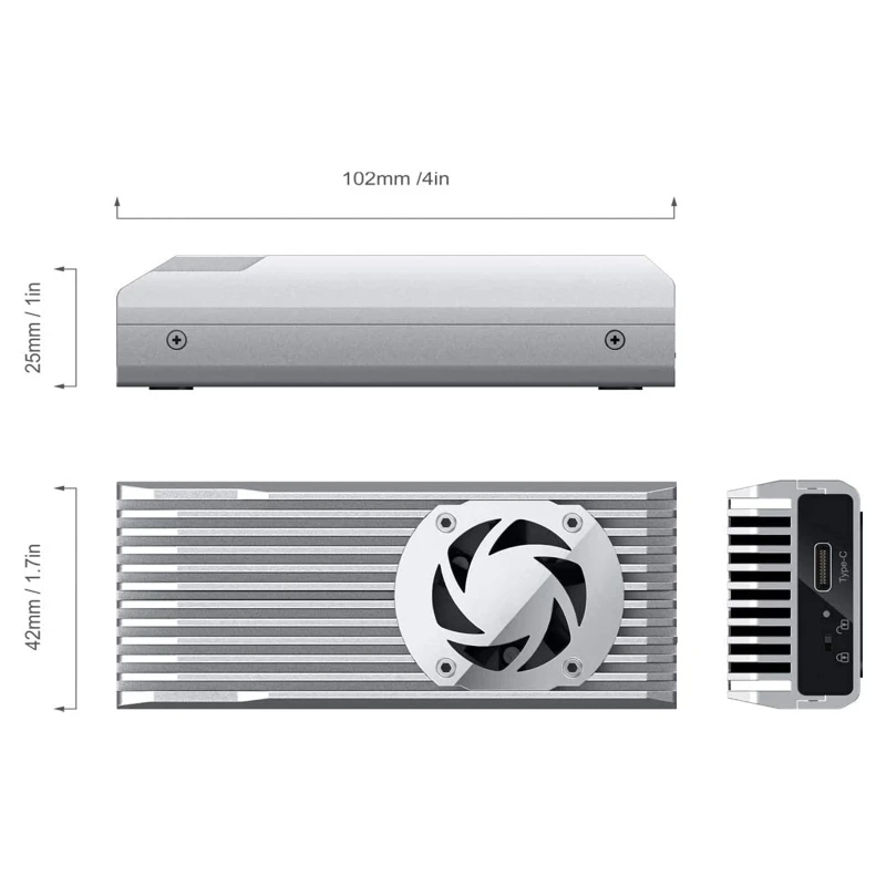 Кулер для SSD-накопителя M.2 NVME корпуса с радиатором твердого диска 2230–2280 США