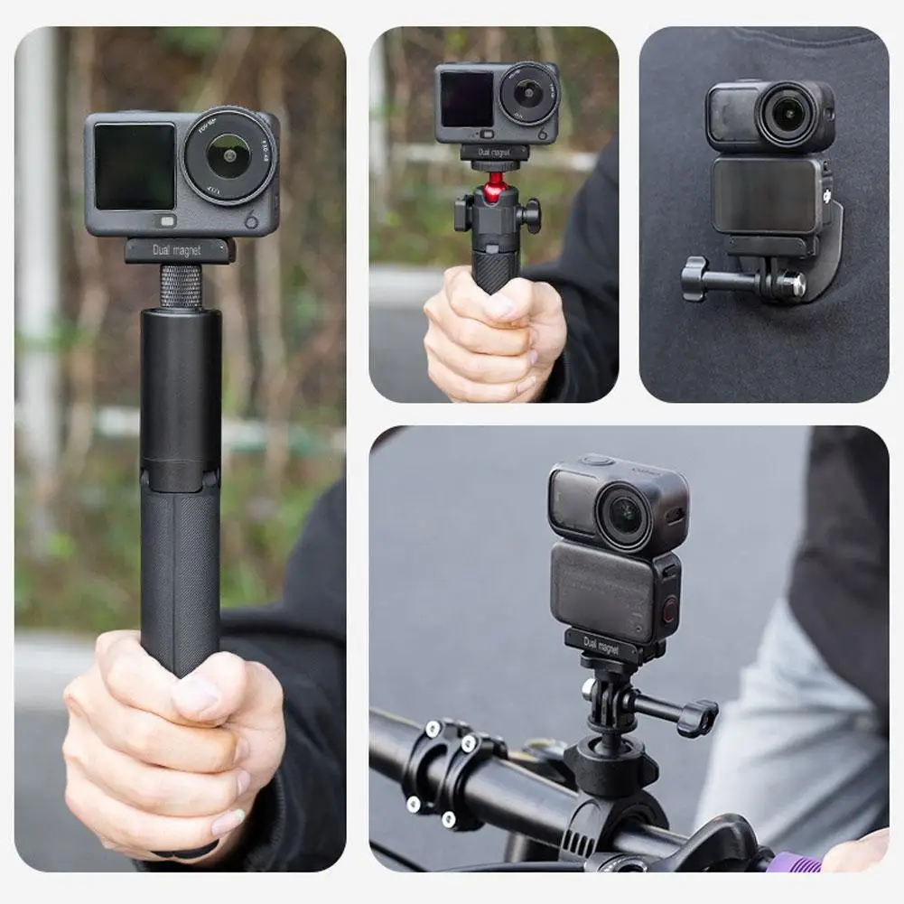 Фото Для DJI Osmo Action 6/Osmo Nano/Osmo 360/Exc 5 База Магнитные аксессуары Адаптер для камеры Быстросъемное крепление 1/4 дюйма Спортивное Z0G8 №2
