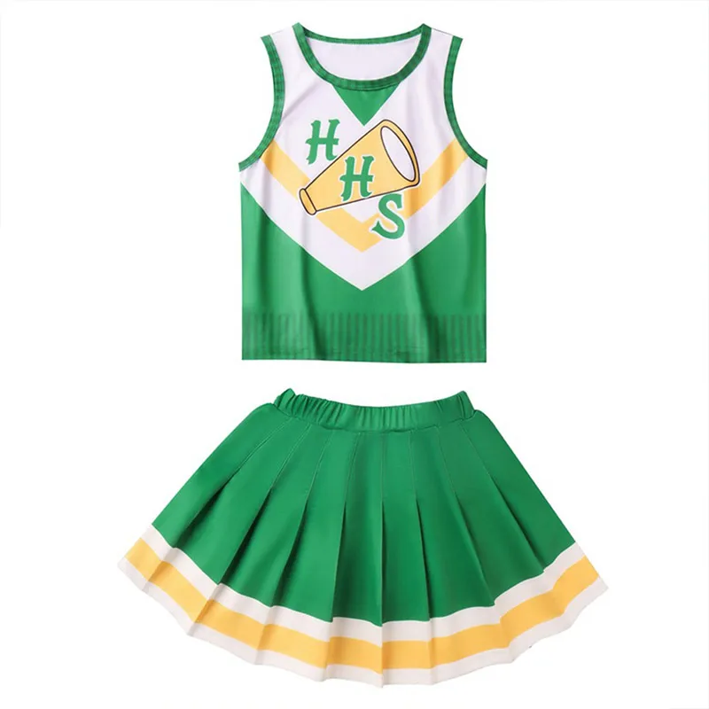 

KIds Children Stranger Cospaly Things Season 4 Hawkins High School Cheerleading Cosplay Costume Halloween Carnival Suit