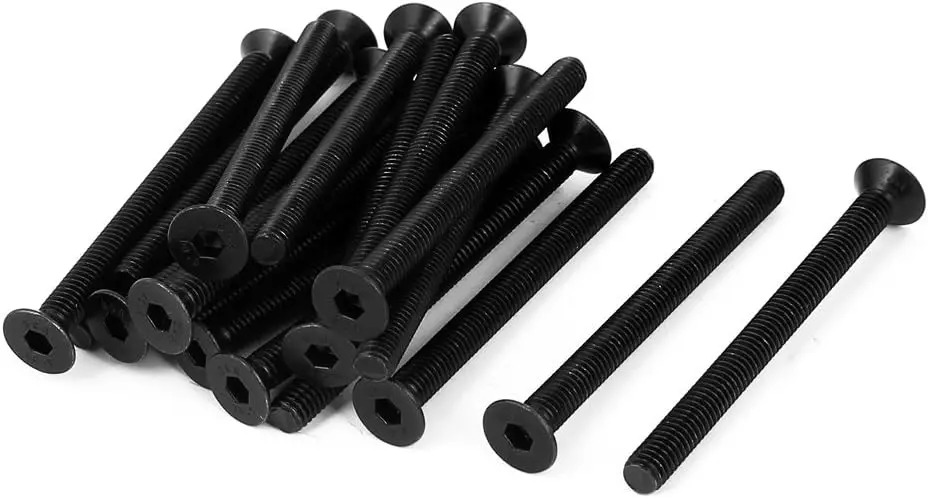 

Keszoox M6x70mm 10.9 Carbon Steel Countersunk Head Hex Socket Screw 20pcs