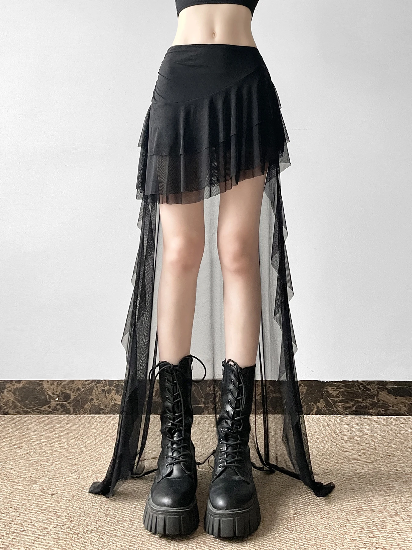 Сетчатая мини-юбка Rockmore