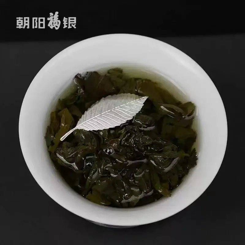 Фото Zuyin Tea Pet Silver Leaf Zi Новый китайский креативный чайник-компаньон для домашней чайной церемонии Аксессуары Коллекция Чайная игра №3