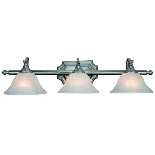 

3-Light Wall and Fixture - Satin Nickel