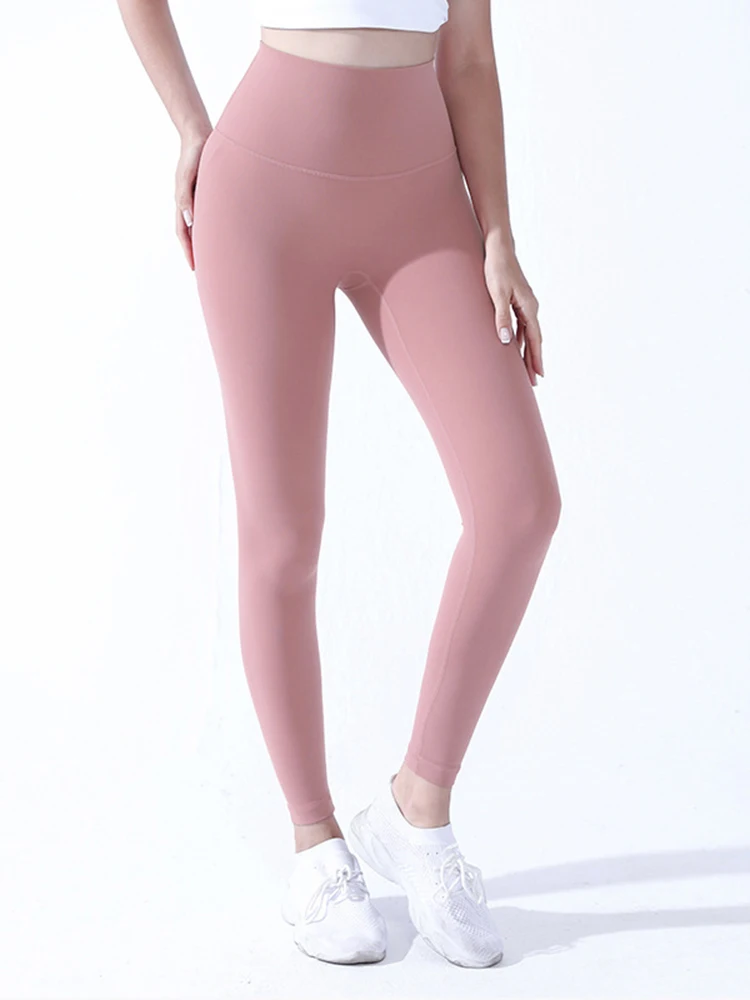 31 Colors Elastic Women Naked Feeling Leggings Sport Fitness Running Yoga Pants Quick Dry Gym Girl Push Up High Waist Leggings